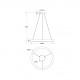 Lampada a sospensione media con diffusore a led dal design moderno ed elegante