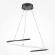 Lampada a sospensione moderna a LED in alluminio con diffusore in acrilico