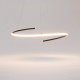 Lampada a sospensione moderna a LED in alluminio con diffusore in acrilico