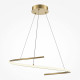 Lampada a sospensione moderna a LED in alluminio con diffusore in acrilico