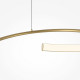 Lampada a sospensione moderna a LED in alluminio con diffusore in acrilico
