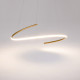 Lampada a sospensione moderna a LED in alluminio con diffusore in acrilico