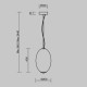 Lampada a sospensione moderna con diffusore a goccia in vetro a led dimmerabile