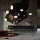 Lampada a sospensione moderna con diffusore a goccia in vetro a led dimmerabile