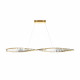 Lampada a sospensione moderna con diffusore a LED in vetro grande