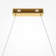 Lampada a sospensione moderna con diffusore a LED in vetro grande