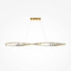 Lampada a sospensione moderna con diffusore a LED in vetro grande