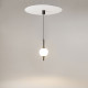 Lampada a sospensione moderna con diffusore in vetro a LED