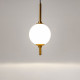 Lampada a sospensione moderna con diffusore in vetro a LED