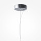 Lampada a sospensione moderna con diffusore ovale in vetro a led dimmerabile