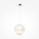 Lampada a sospensione moderna con diffusore rotondo in vetro a led dimmerabile
