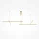 Lampada a sospensione moderna in alluminio con diffusore a LED in acrilico