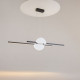 Lampada a sospensione moderna in alluminio con doppio diffusore a led