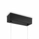 Lampada a sospensione moderna in alluminio con doppio diffusore a led
