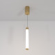 Lampada a sospensione piccola con diffusore a led lineare dal design moderno