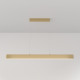 Lampada a sospensione piccola con diffusore LED lineare dal design moderno
