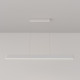 Lampada a sospensione piccola con diffusore LED lineare dal design moderno