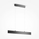 Lampada a sospensione piccola con diffusore LED lineare dal design moderno