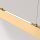 Lampada a sospensione piccola con diffusore LED lineare dal design moderno