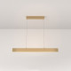 Lampada a sospensione piccola con diffusore LED lineare dal design moderno