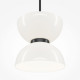 Lampada a sospensione singola moderna con diffusore in vetro a LED
