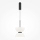 Lampada a sospensione singola moderna con diffusore in vetro a LED