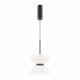Lampada a sospensione singola moderna con diffusore in vetro a LED