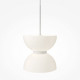 Lampada a sospensione singola moderna con diffusore in vetro a LED