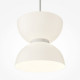 Lampada a sospensione singola moderna con diffusore in vetro a LED