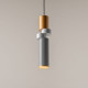 Lampada a sospensione singolo diffusore tubolare in metallo dal design moderno