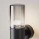 Lampada da muro per esterno struttura in alluminio e doppio diffusore in vetro