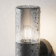 Lampada da muro per esterno struttura in alluminio e doppio diffusore in vetro