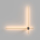 Lampada da parete a LED con struttura in alluminio dal design moderno