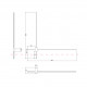 Lampada da parete a LED con struttura in alluminio dal design moderno