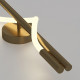 Lampada da parete a LED con struttura in metallo dal design moderno