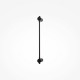 Lampada da parete a led con struttura piccola in metallo dal design elegante