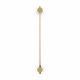 Lampada da parete a led con struttura piccola in metallo dal design elegante