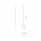 Lampada da parete a LED lineare con struttura in alluminio dal design moderno