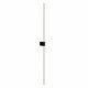 Lampada da parete a LED lineare doppio in alluminio dal design moderno