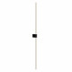 Lampada da parete a LED lineare doppio in alluminio dal design moderno