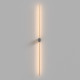 Lampada da parete a LED lineare doppio in alluminio dal design moderno