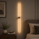 Lampada da parete a LED lineare doppio in alluminio dal design moderno