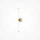 Lampada da parete a LED struttura in alluminio dal design moderno ed elegante