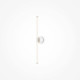 Lampada da parete a LED struttura in alluminio dal design moderno ed elegante