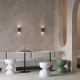 Lampada da parete con diffusore alto in alluminio dal design moderno ed elegante