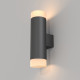 Lampada da parete con doppio diffusore a LED in alluminio dal design moderno