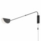 Lampada da parete con struttura in metallo orientabile dal design moderno