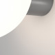 Lampada da parete da esterno con diffusore a boccia in pvc dal design moderno