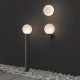 Lampada da parete da esterno con diffusore a boccia in pvc dal design moderno