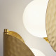 Lampada da parete dx in metallo dal design moderno